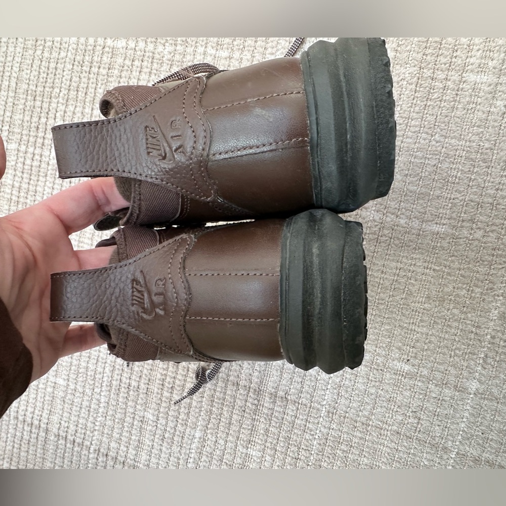EUC BOYS Nike Lunar Force 1 Duckboot baroque brown SIZE 6 Nike high tops - Picture 3 of 7